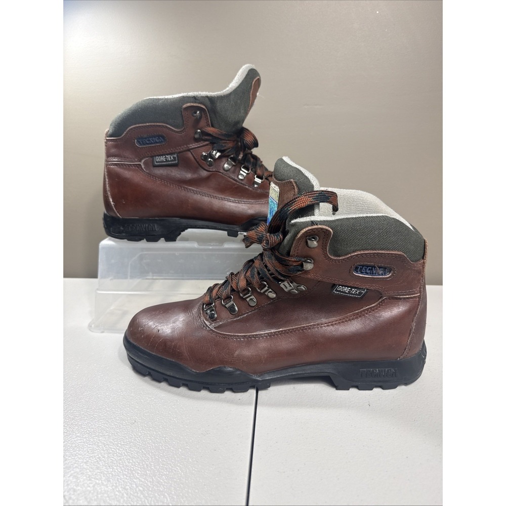 VTG Tecnica GORE-TEX Trekker Waterproof Hiking Brown Boots Mens US Size 11.5 EUC